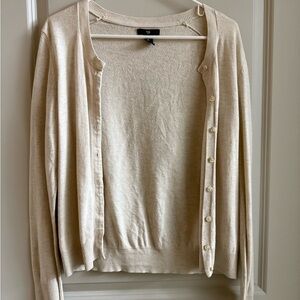 Gap Cream Button-Up Women's Sweater